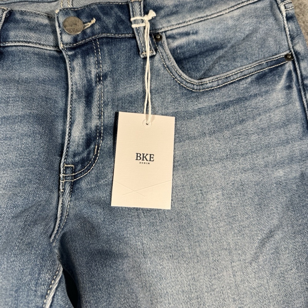 BKE Stella Jeans Womens 31L 31x34 Medium Wash Bootcut Slim Fit Low Rise Stretch - Picture 4 of 11